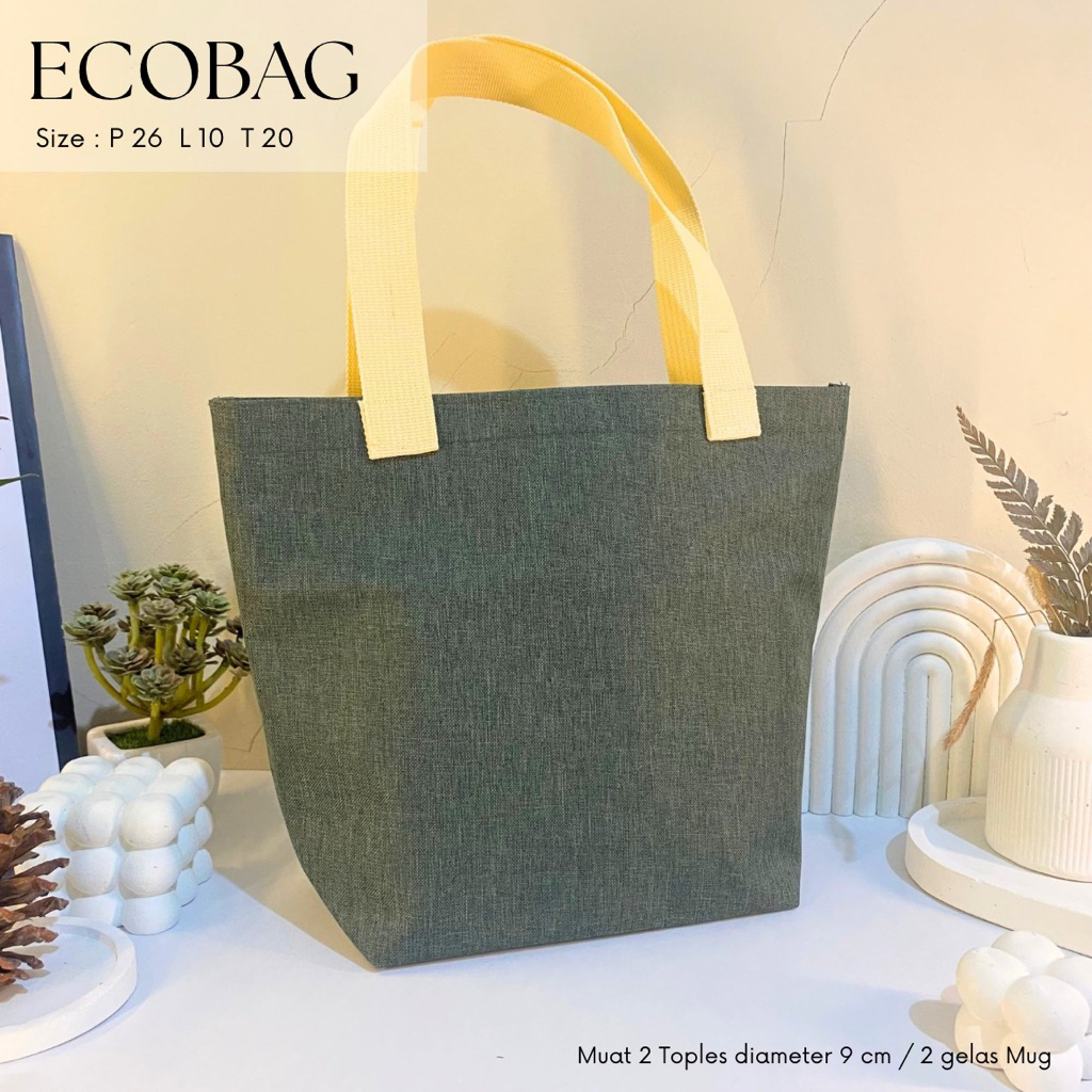 

✔️EcoBag Denim Premium / Tas natal imlek idul fitri / souvenir pernikahan kantor / hampers tas kantor ulang tahun gift kemasan / goodiebag /tashampersacara