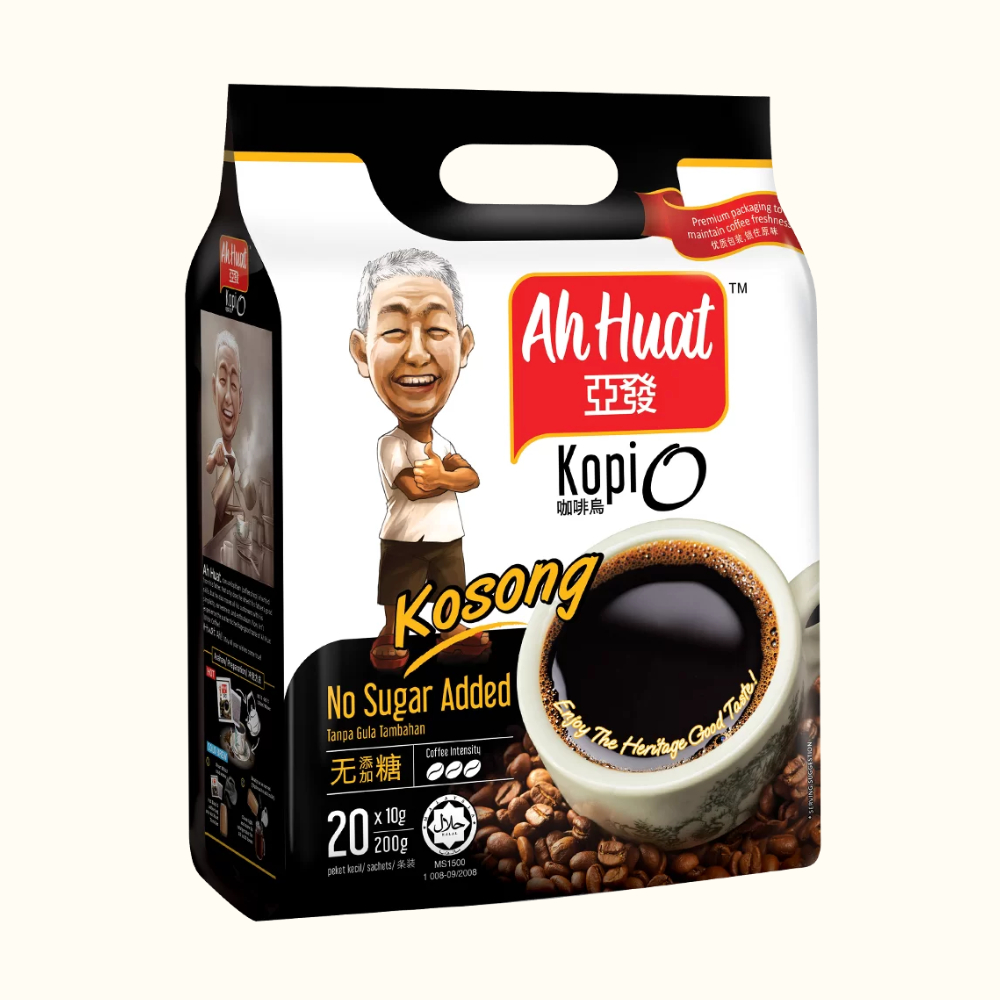 

Ah Huat Kopi O Kosong (20 sachet x 10g)