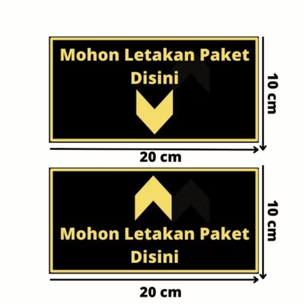 

Stiker paket barang|sticker sign letakan paket|stiker taruh paket|stiker tanda taruh paket disini|stiker label|sticker vinyl 20cmx10cm