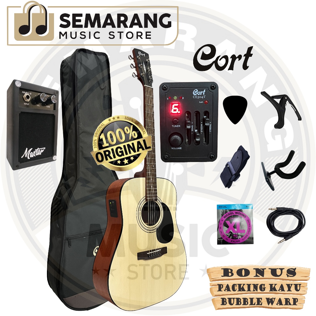 ORIGINAL Gitar Akustik Elektrik Cort AD810E OP Preamp Cort CE304T Gitar Cort Original