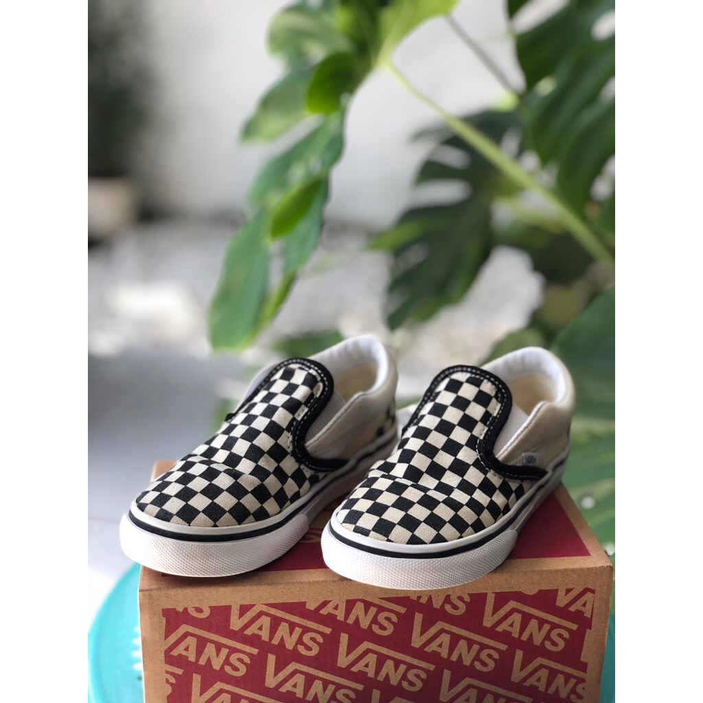 VANS KIDS / vans checkerboard slip-on / vans slip on KIDS second / sepatu vans anak second ORIGINAL 