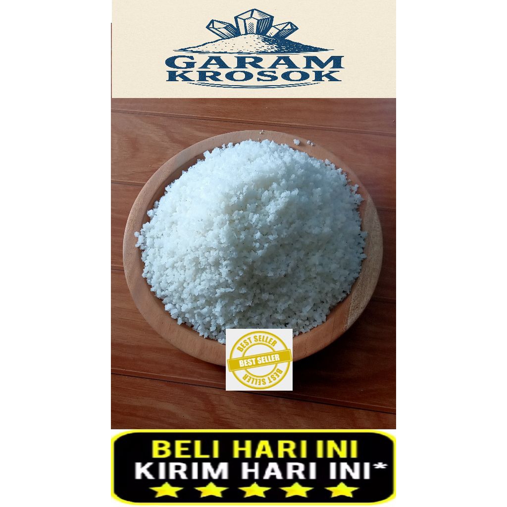

Garam Krosok Asli 100% Langsung dari Petani Garam / Garam Kasar / Garam Ikan / Garam Non Yodiium