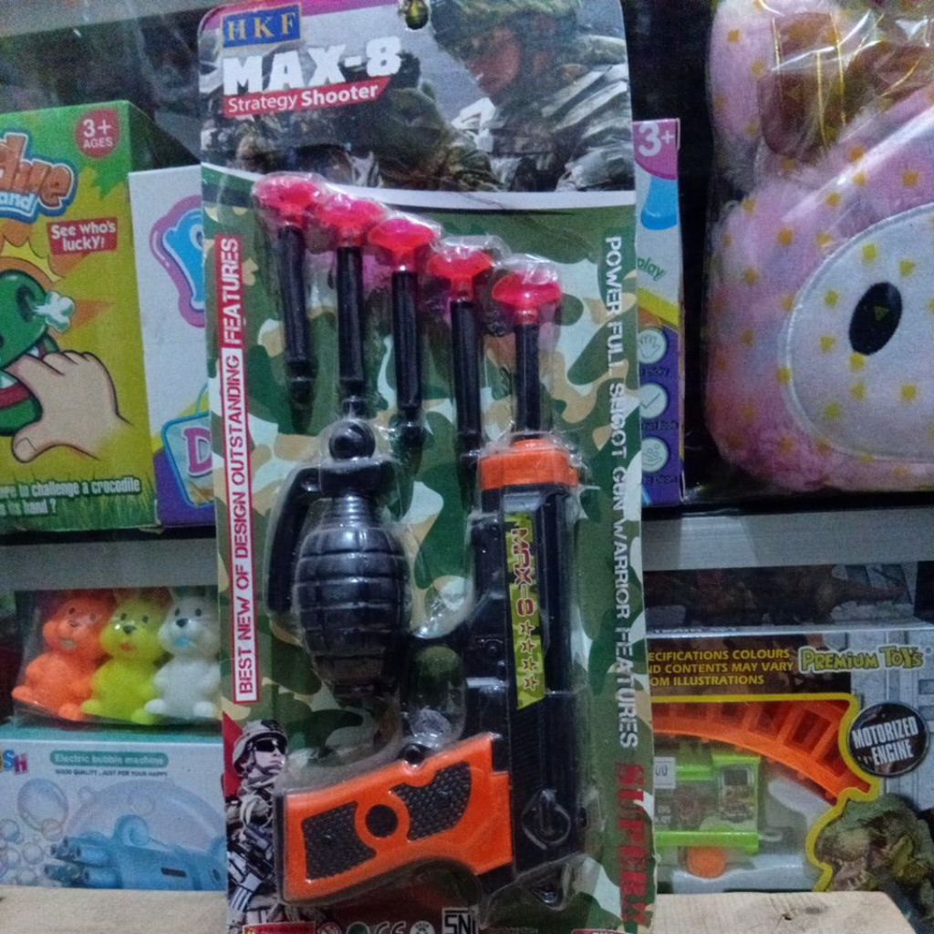 tembakan karet dan granat mainan anak anak