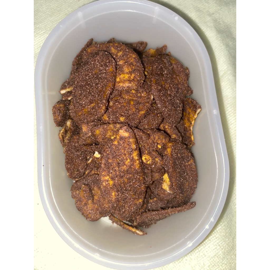 

Snack Keripik Pisang Bubuk Coklat Premium 100 gr - Renyah - Cemilan Oleh Oleh Khas Jogja