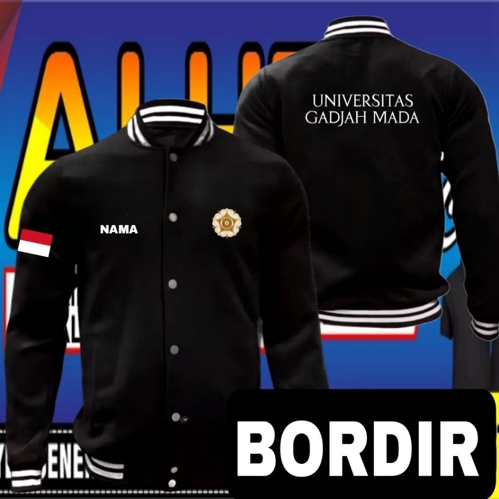 jaket bordir universitas gadjah Mada Jaket universitas gadjah Mada Jaket baseball universitas gadjah