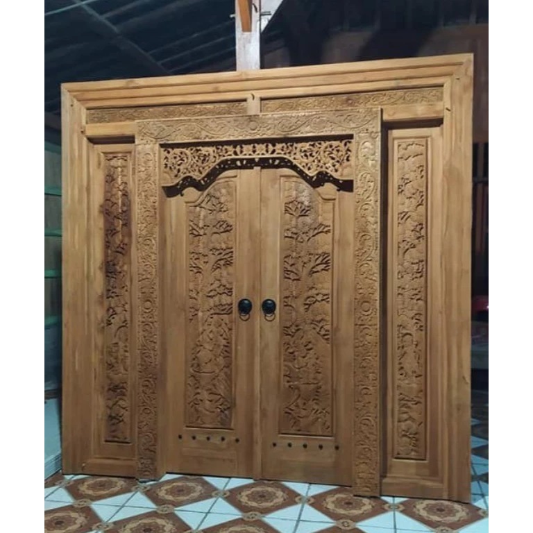 Pintu Kayu Minimalis | Pintu Kupu Tarung Rumah Minimalis
