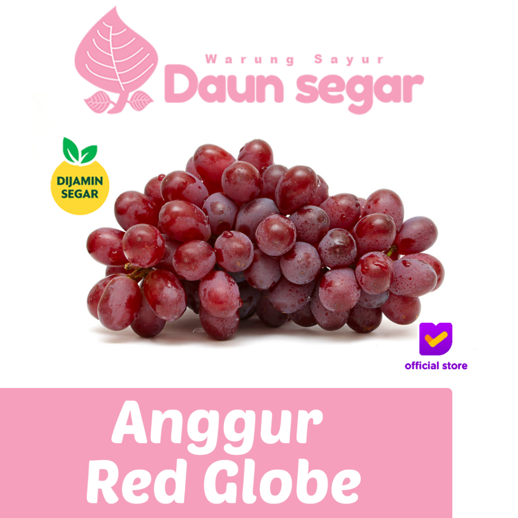 

Anggur Red Globe Jumbo Import – Segar, Manis, Cocok untuk Parcel 500gr