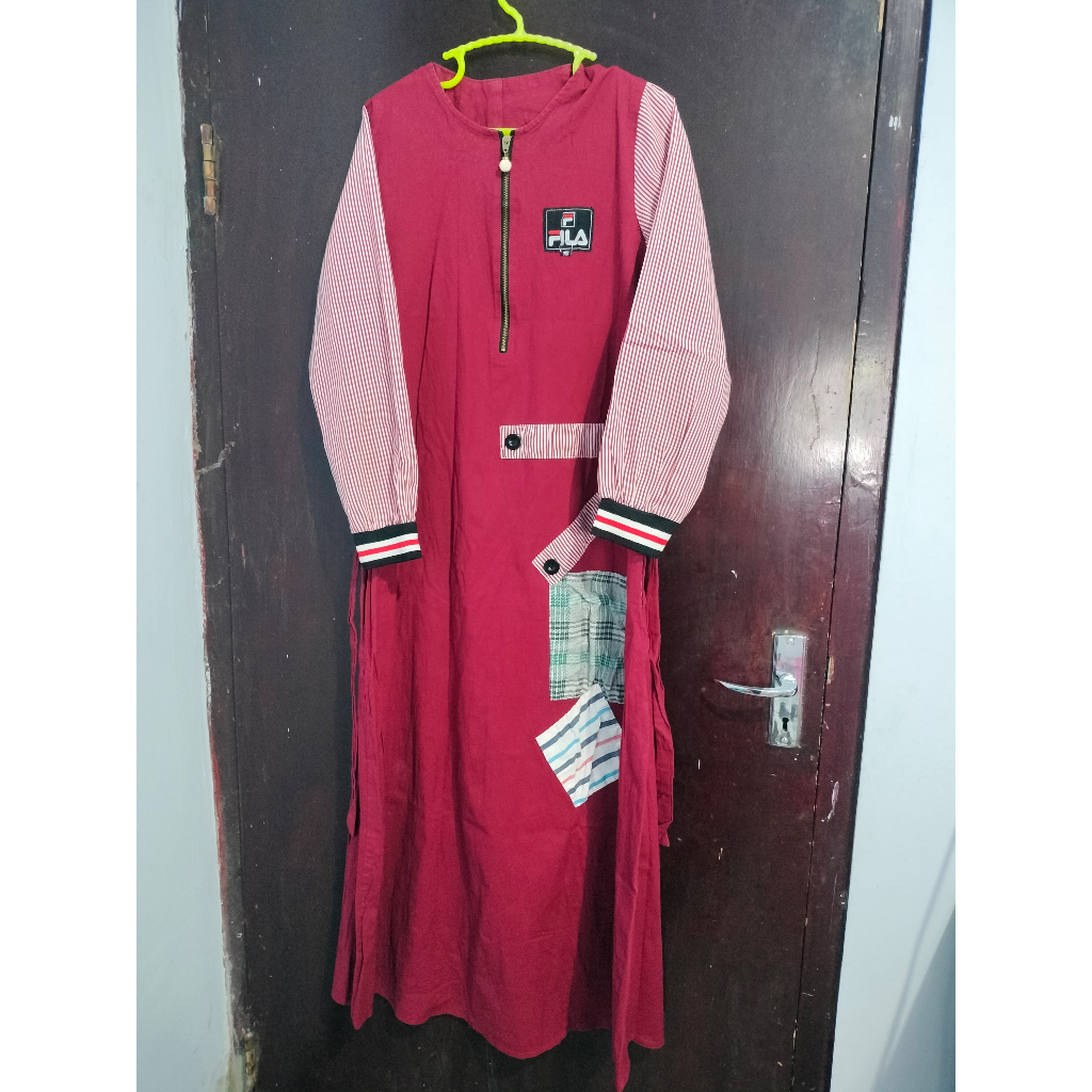 fila dres lengan panjang- rabani dres lengan panjang- preloved murah bagus