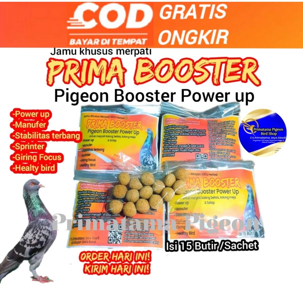 JAMU GIRING MERPATI PRIMA BOSTER JAMU GIRING OBAT GIRING VITAMIN SUPLEMENT BURUNG MERPATI