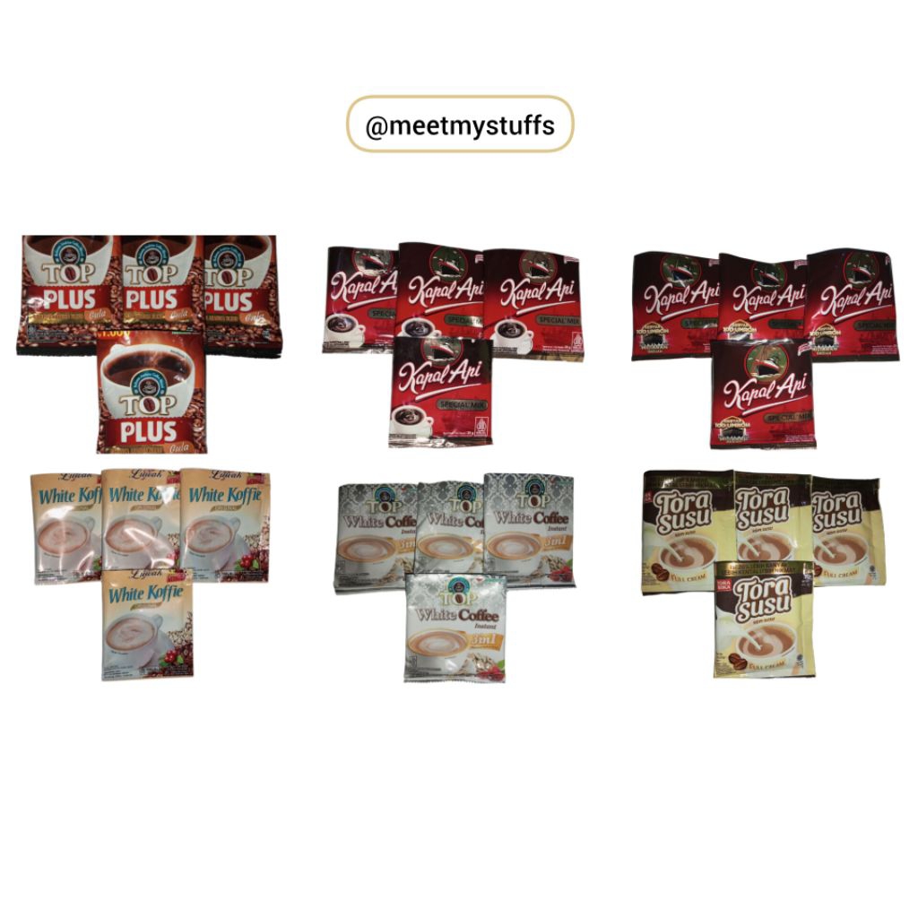 

Bungkus Kopi Sachet Bekas Bersih