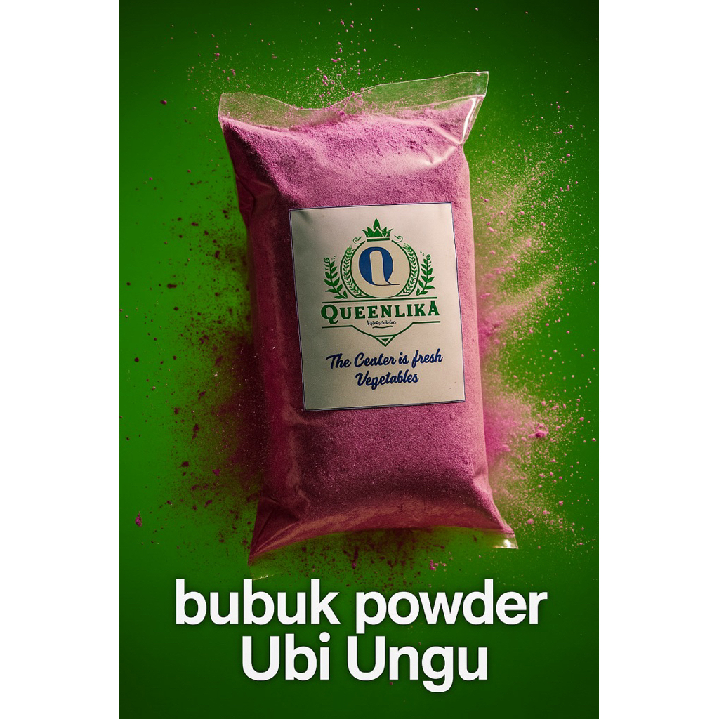 

250gram bubuk tepung ubi jalar ungu halus lembut alami