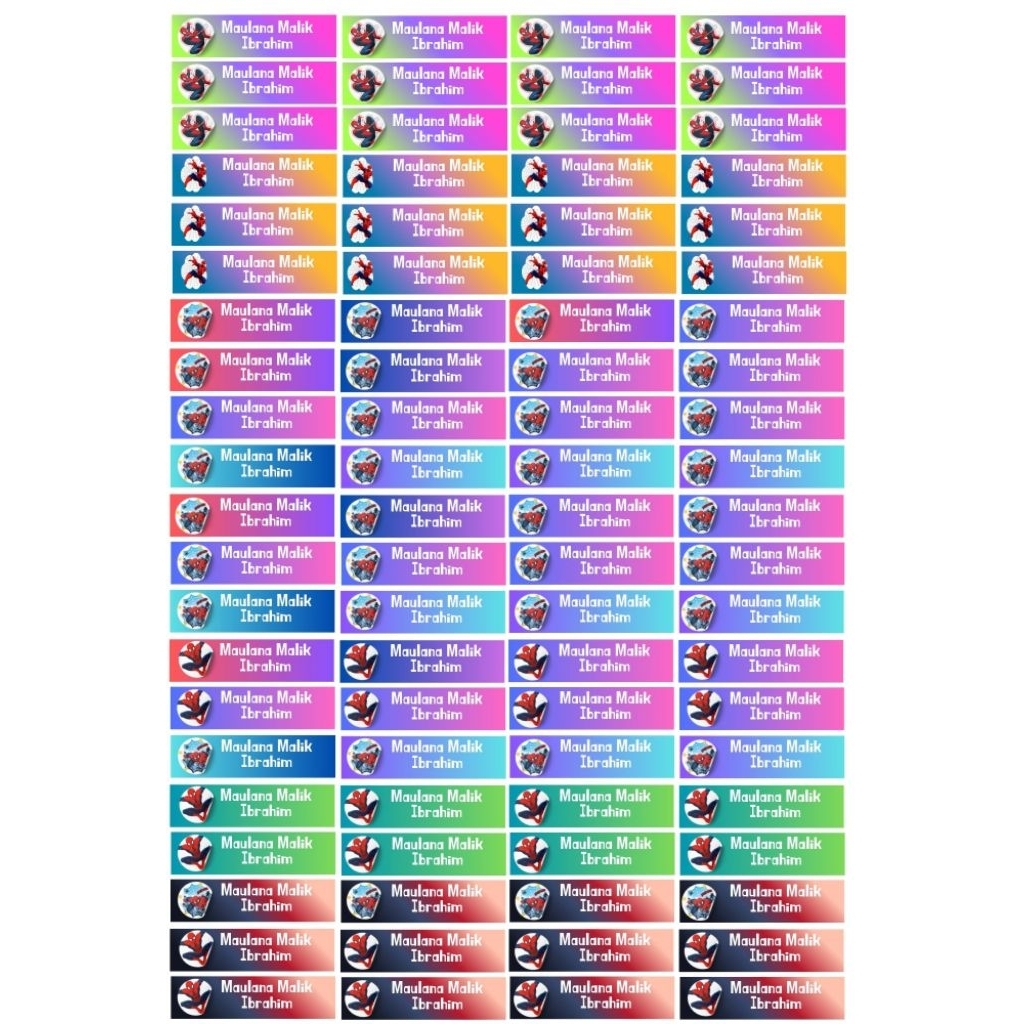 

Stiker Nama Custom Anak – 1 Lembar Isi 68 Nama | Anti Air & Tidak Luntur | Label Nama Sekolah & Botol