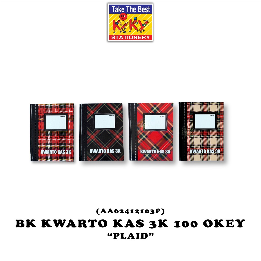 

OKEY Buku Kwarto Kas 3 Kolom Hard Cover Isi 100 Lembar