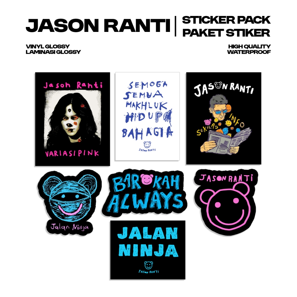 

Jason Ranti - Sticker Pack | Stiker Band | Sticker Vinyl | Stiker Helm | Stiker Tumbler | Stiker Anti Air | Stiker Glossy