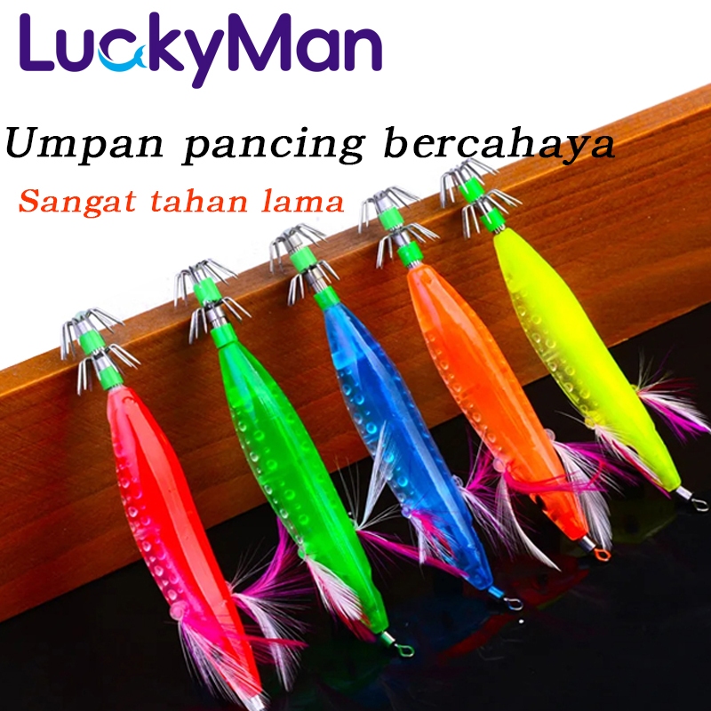 LUCKYMAN Umpan pancing bercahaya Umpan pancing murah dan berkualitas