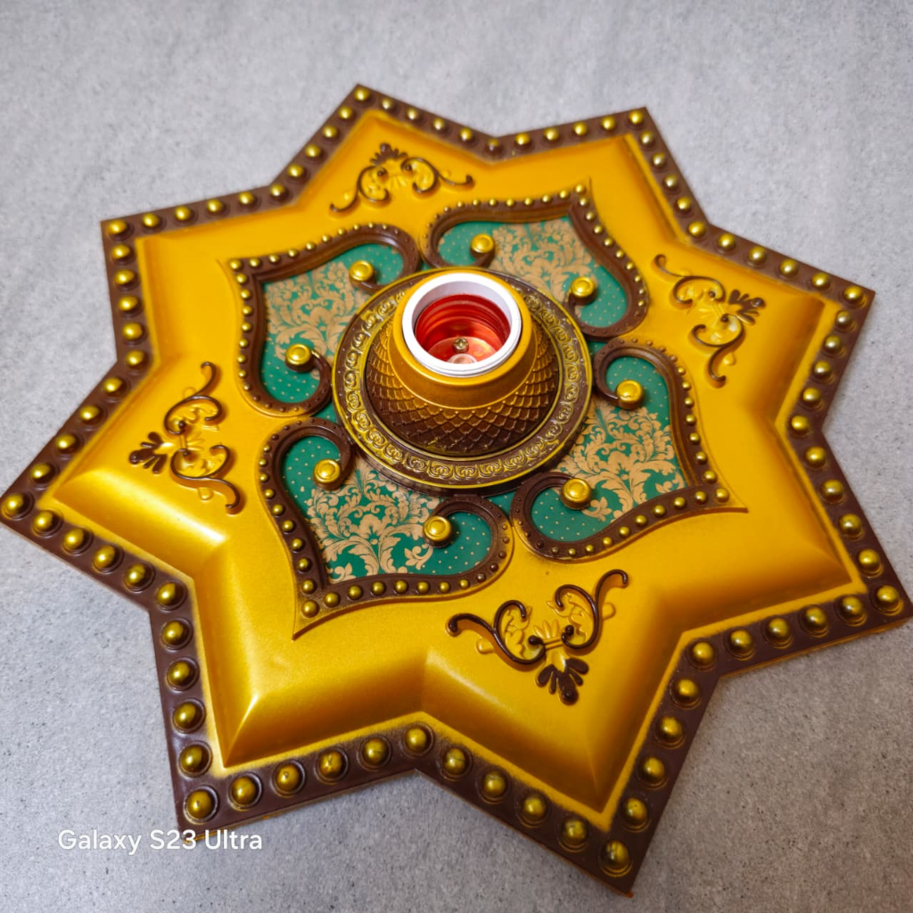 Fiting Hias Besar Bintang Ornamen Plafon PVC 30cm/fitting fitting 30CM