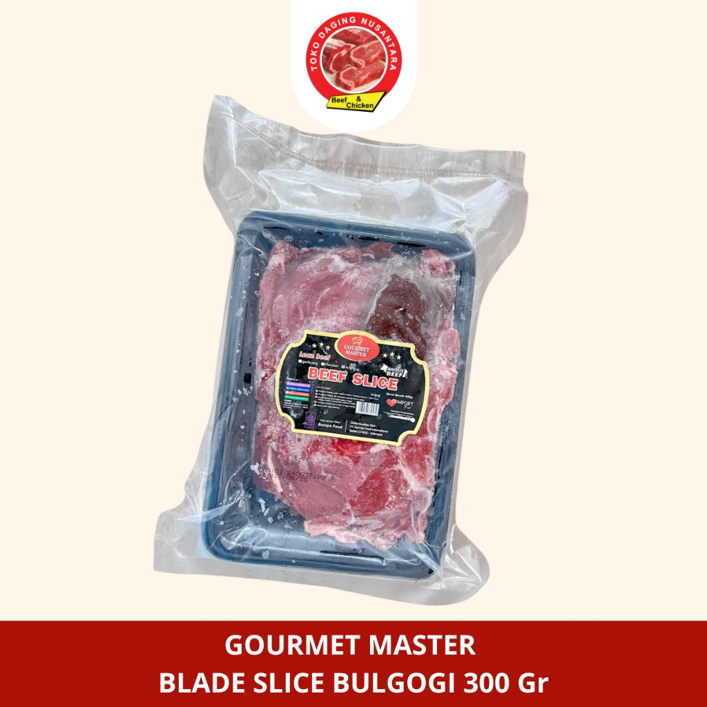

Gourmet Master Blade Slice Bulgogi 300 Gram / Daging Slice (Inc. Saos Bulgogi)