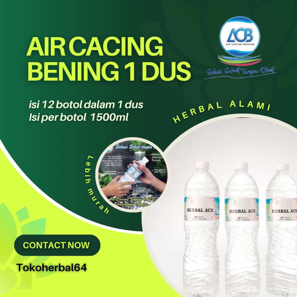 

Paket Hemat 1 Dus Herbal Acb Ukuran 1500ml