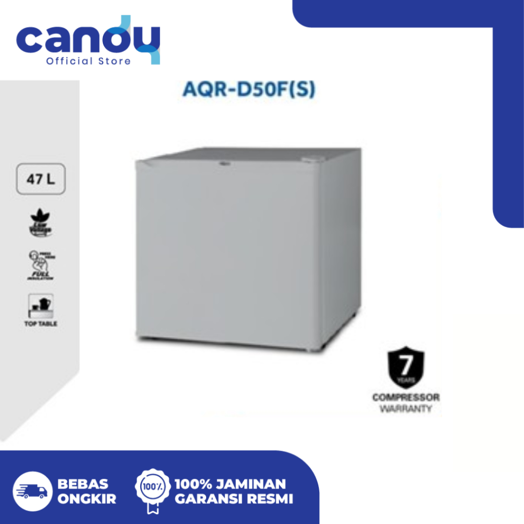 AQUA Elektronik Kulkas Mini Bar AQR-D50F(W/S) 47L