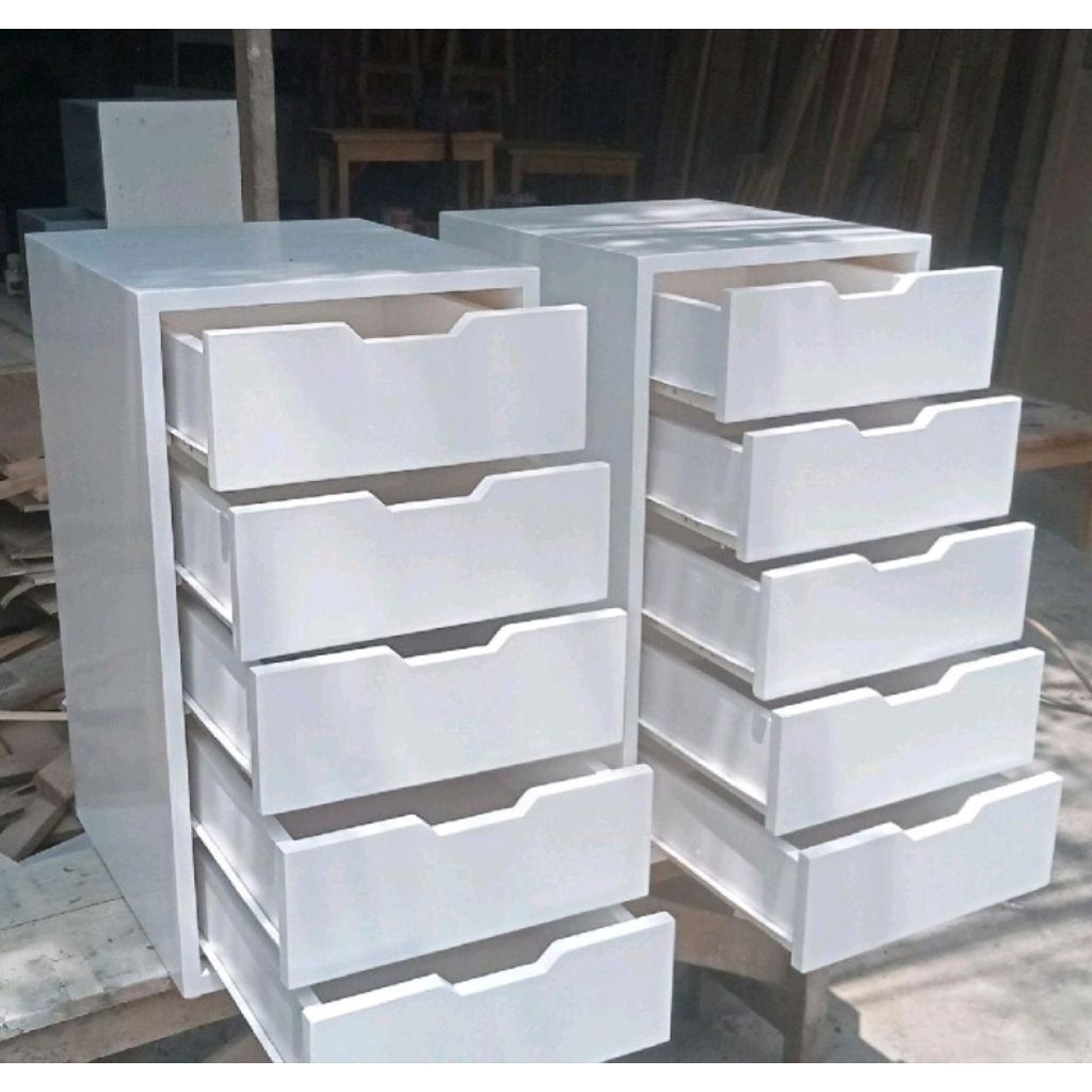 lemari 5 laci bahan dari kayu jati Belanda asli furniture
