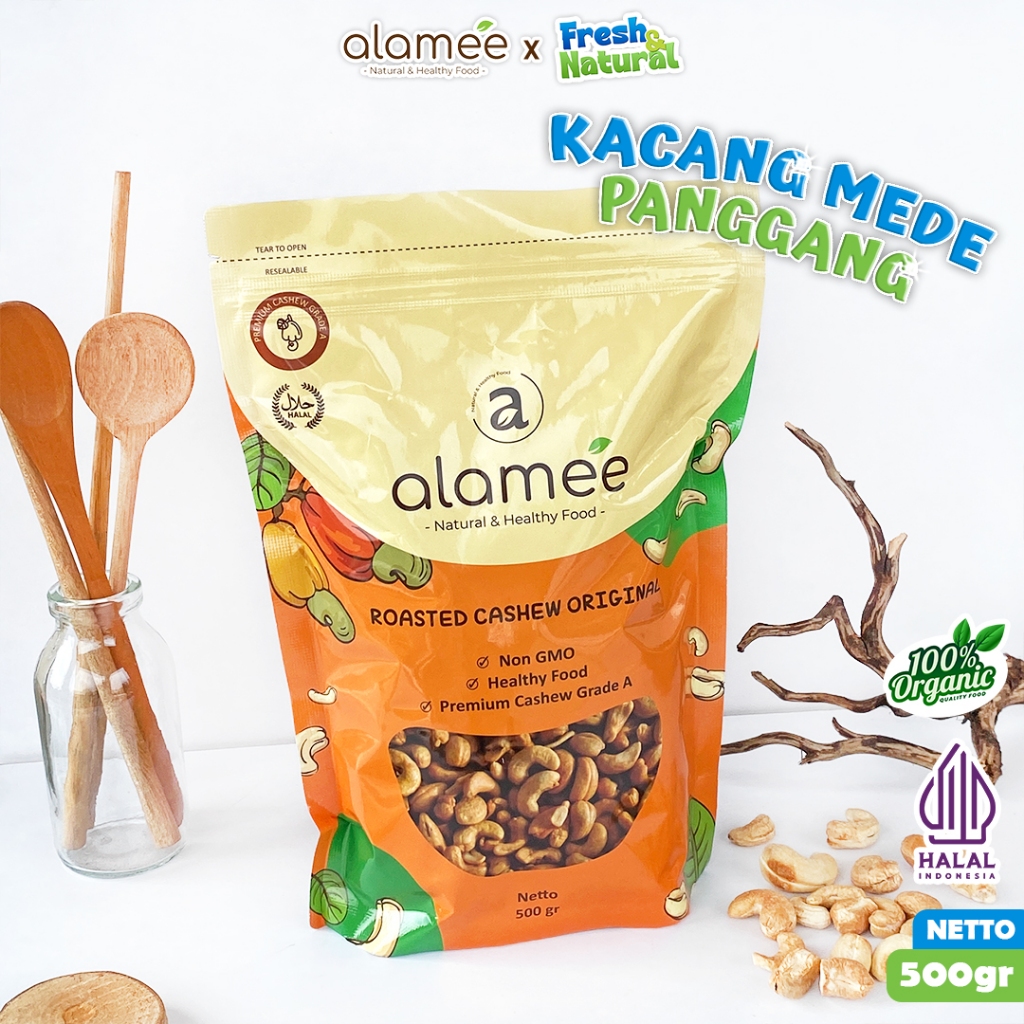 

Kacang Mede Mete Mente Panggang Roast Roasted Cashew Premium Grade A Oven Matang fresh and natural