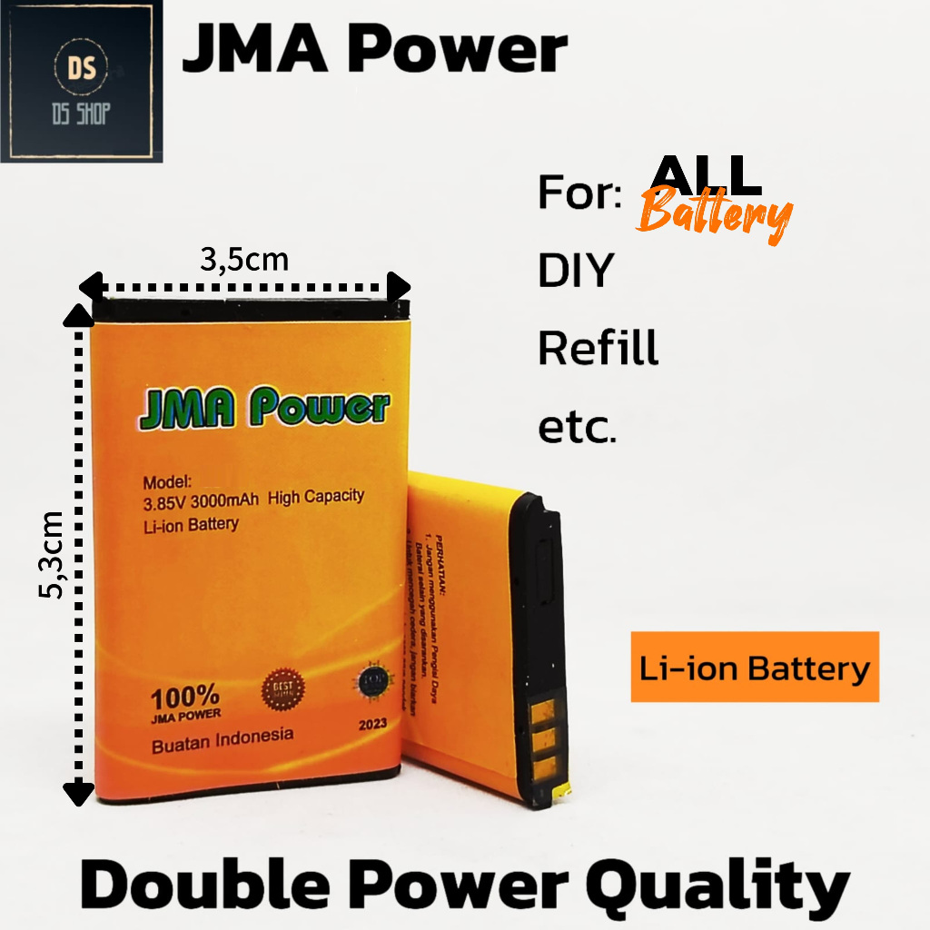 Baterai Nokia BL-4C BL4C BL 4C N6300 7270 2650 1202 Ori Original VC Double Power Batrai Batre HP