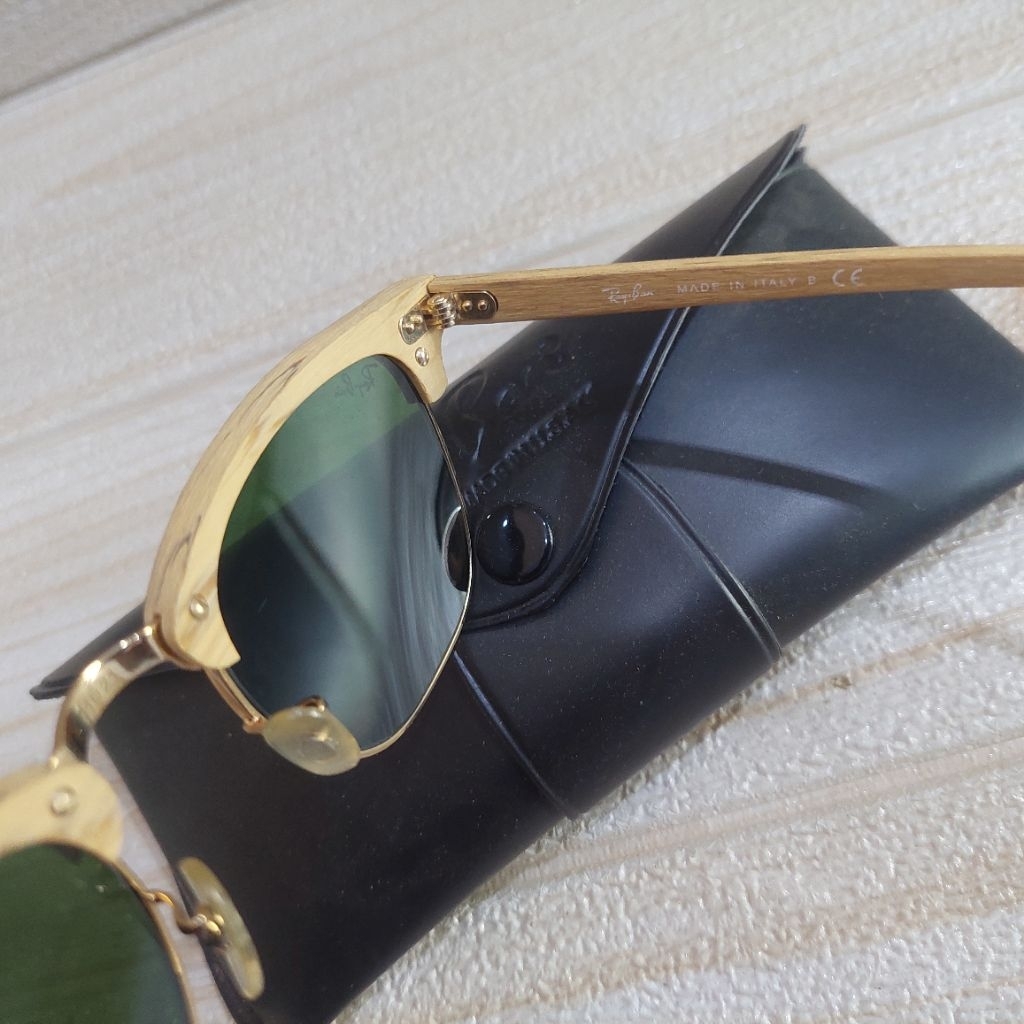 KACAMATA  CLUBMASTER WOOD MOTIF  KAYU ASLI KAYU