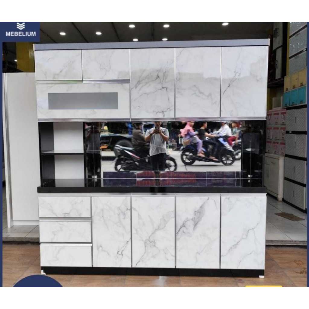 Lemari dapur minimalis/lemari sayur hpl/lemari sayur  elegan/lemari 5  pintu