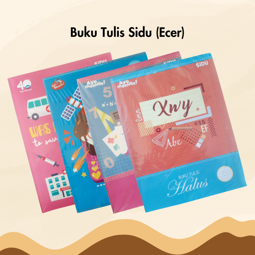

Buku Tulis Sidu Isi 32 38 58 Lembar Tulis Halus Kotak Matematika Per Pcs Satuan Ecer Sinar Dunia