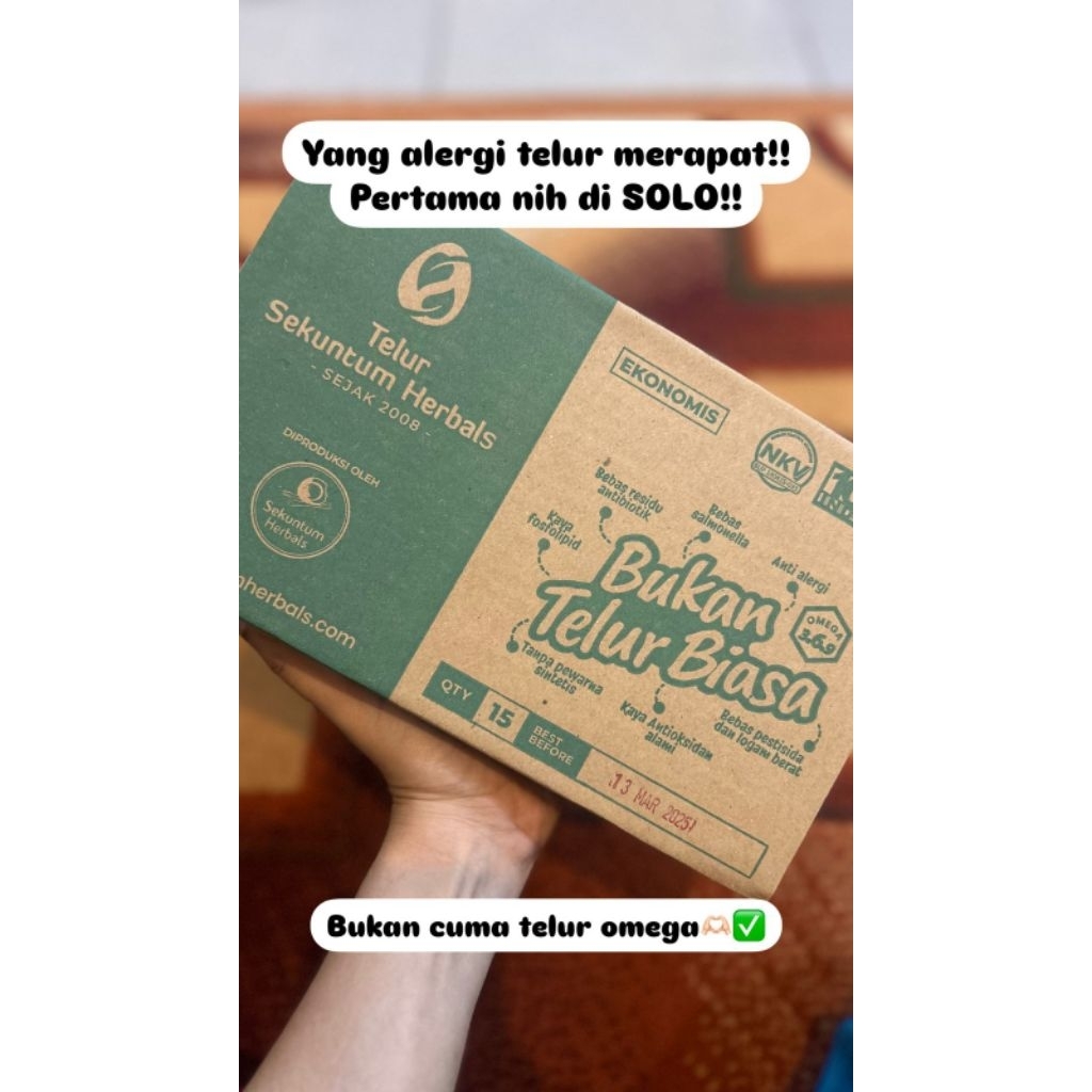 

Sekuntum Herbals Telur herbal