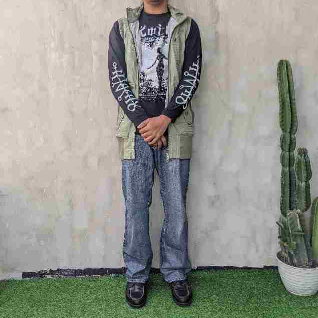 VEST BACK NUMBER OLIVE GREEN