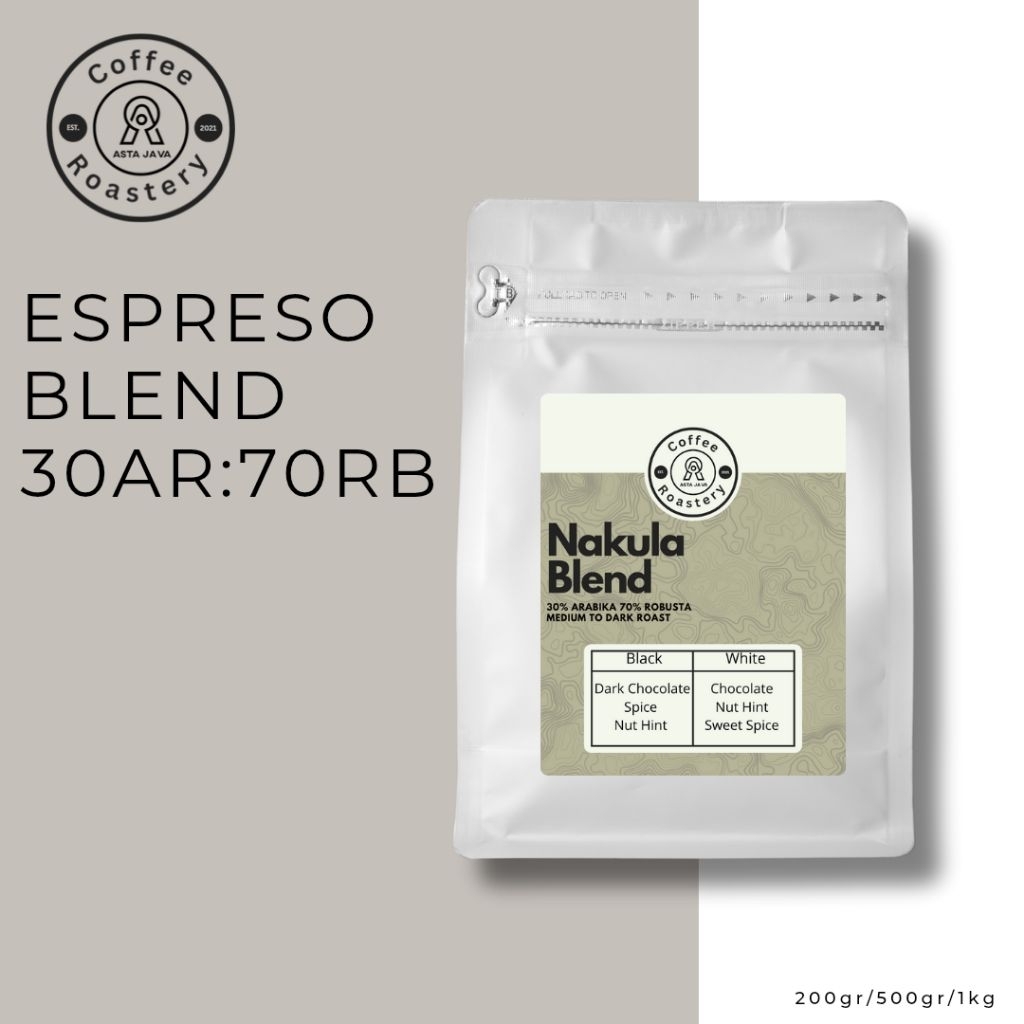 

Biji Kopi Arabika Robusta Nakula Blend