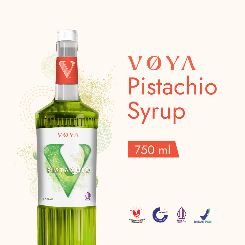 

VOYA Premium Pistachio Syrup 750 ML (Sirup Premium Rasa Kacang Pistachio)
