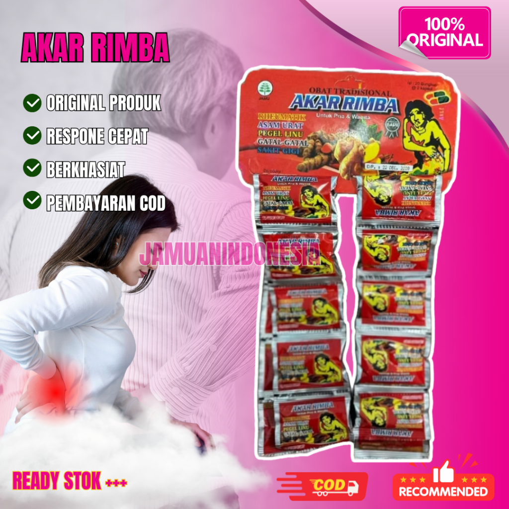 

AKAR RIMBA KAPSUL ORIGINAL HERBAL ASAM URAT