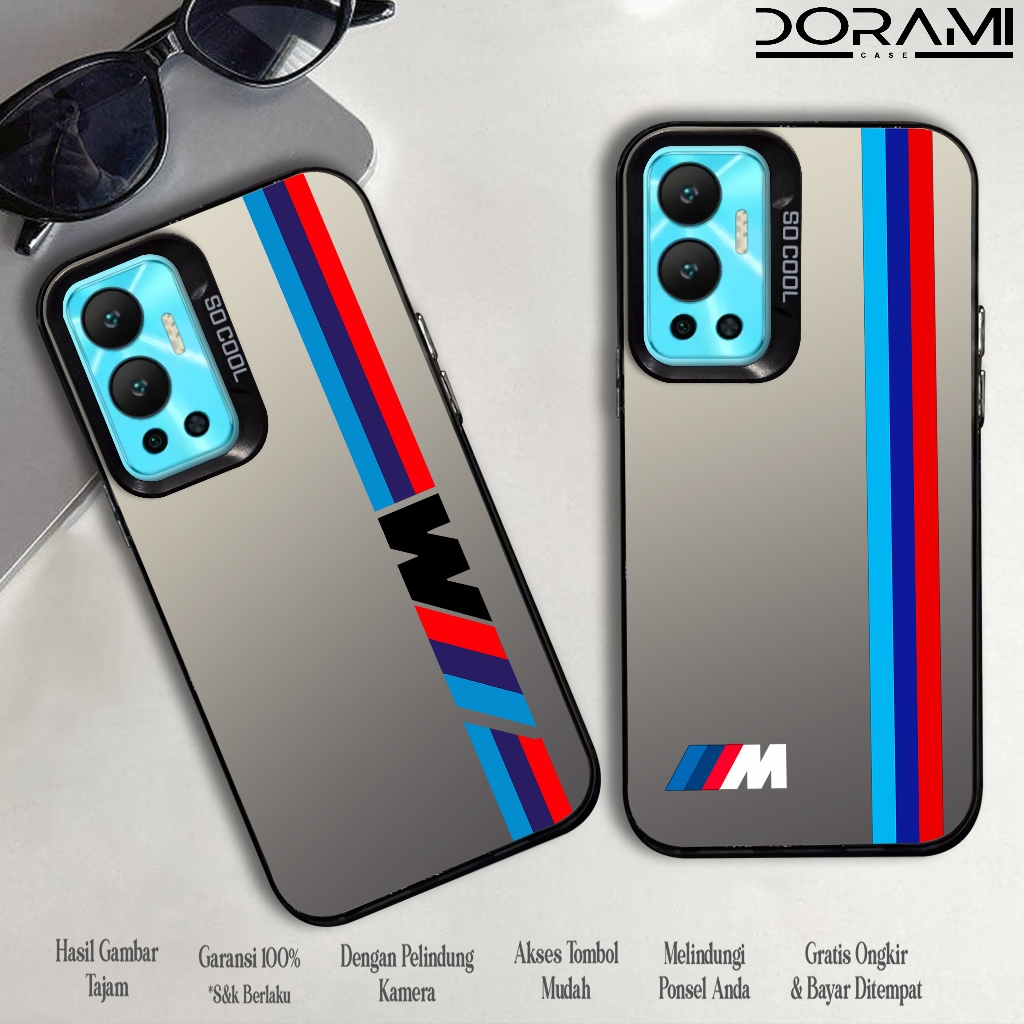 Case Infinix Hot 12 ( BMWW ) Softcase Hybrid IMD Plate Polycarbonate Hologram Premium So Cool - Casi