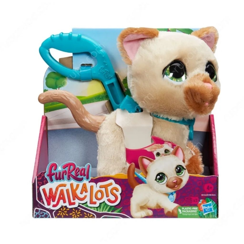 Furreal Boneka Hewan Walkalots New Cat - Krem