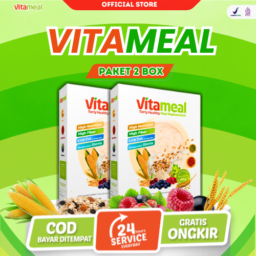 

[GARANSI ORIGINAL] Vitameal Paket 2 Box Sarapan Sehat Rendah Gula untuk Penderita Diabetes Cegah Tinggi Gula Darah dan Perbaiki Rusak Saraf FITAMIL HIPERTENSI