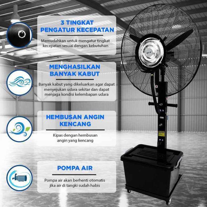KIPAS ANGIN MISTY FAN SEKAI IST2672M = 26" / STAND FAN AIR SEKAI IST 3076M = 30"