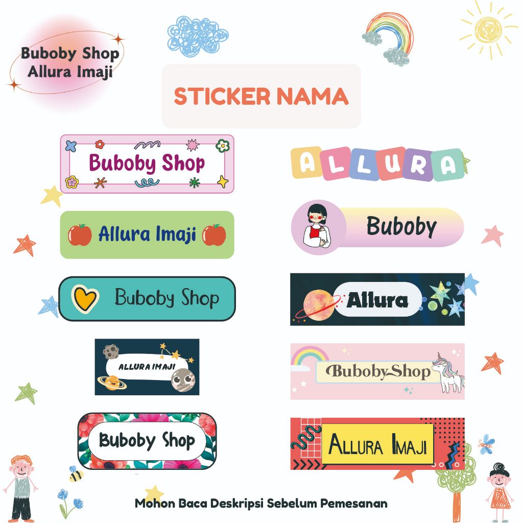 

Sticker Nama SNW Series 2