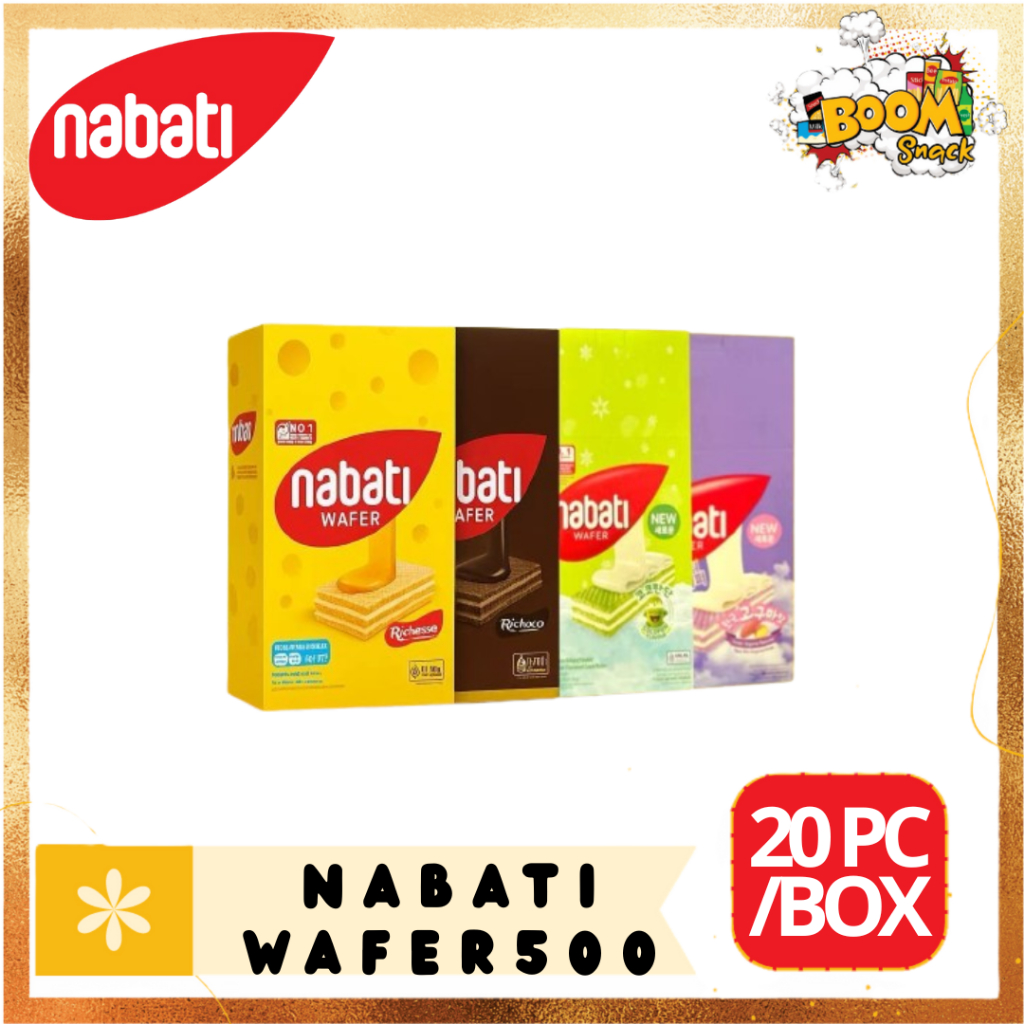 

BOX-NABATI WAFER 500an ISI 20PCS