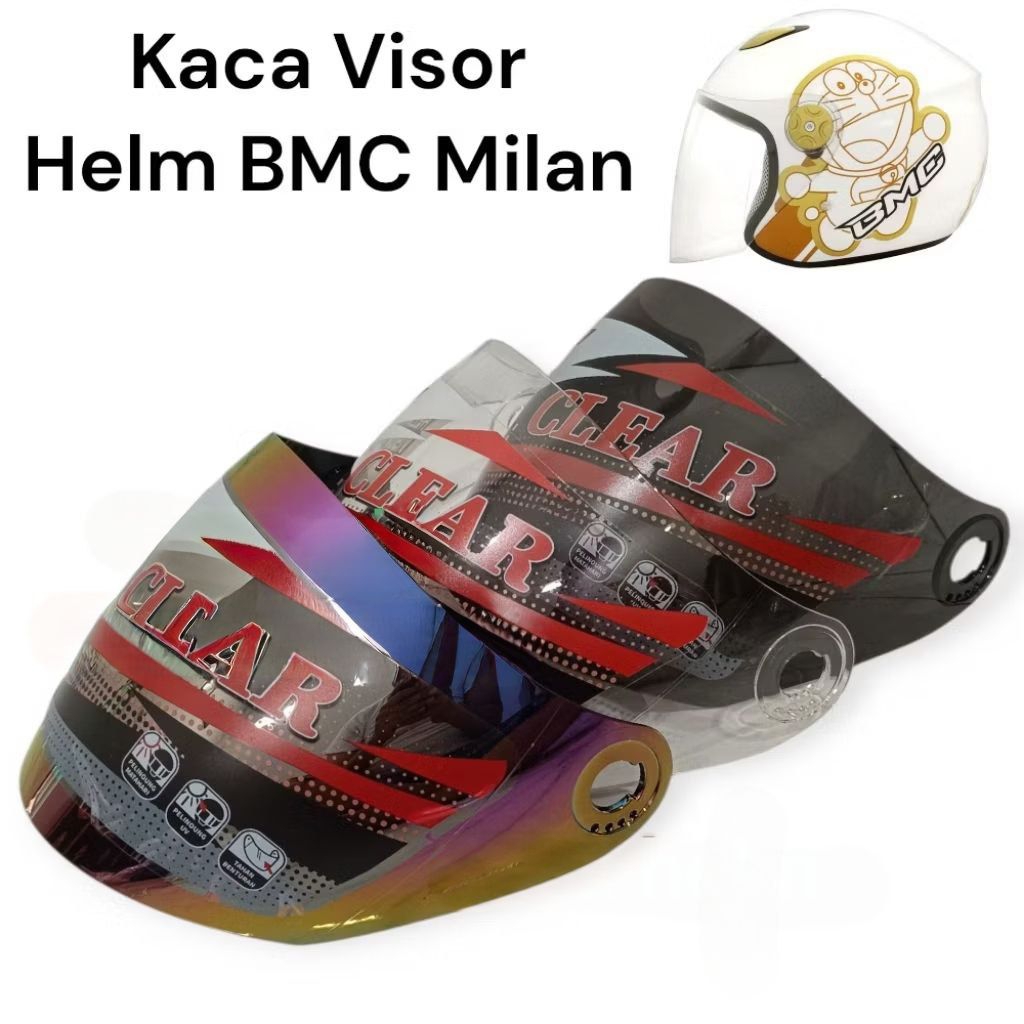 Kaca Visor Helm BMC Milan Kaca Helm BMC Doraemon