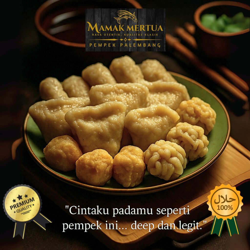 

Pempek tenggiri Kecil Satuan – Minimal 10 Pcs cuko 100 ml + ebi, beli 20 bonus kerupuk ikan tenggri palembang