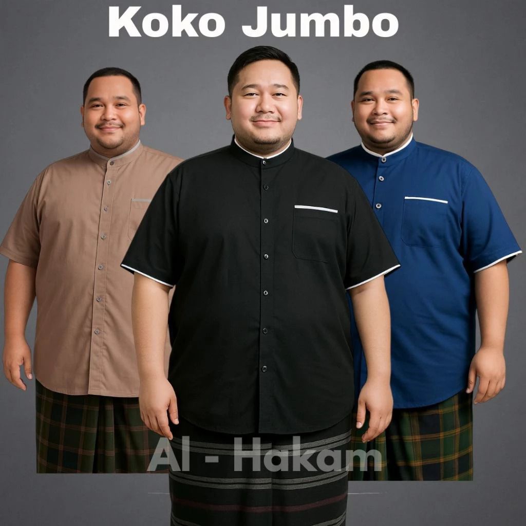 Baju muslim pria koko jumbosize baju oversize koko murah baju koko M L Xl  XXL XXXL 4XL 5XL 6XL 7XL