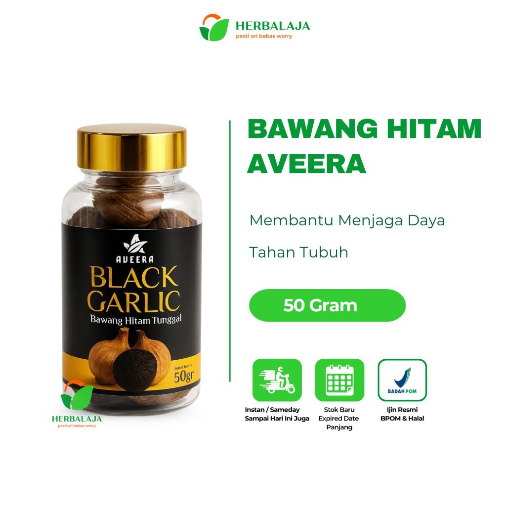 

Bawang Lanang Tunggal 50gram - Blackgarlic Bawang Hitam