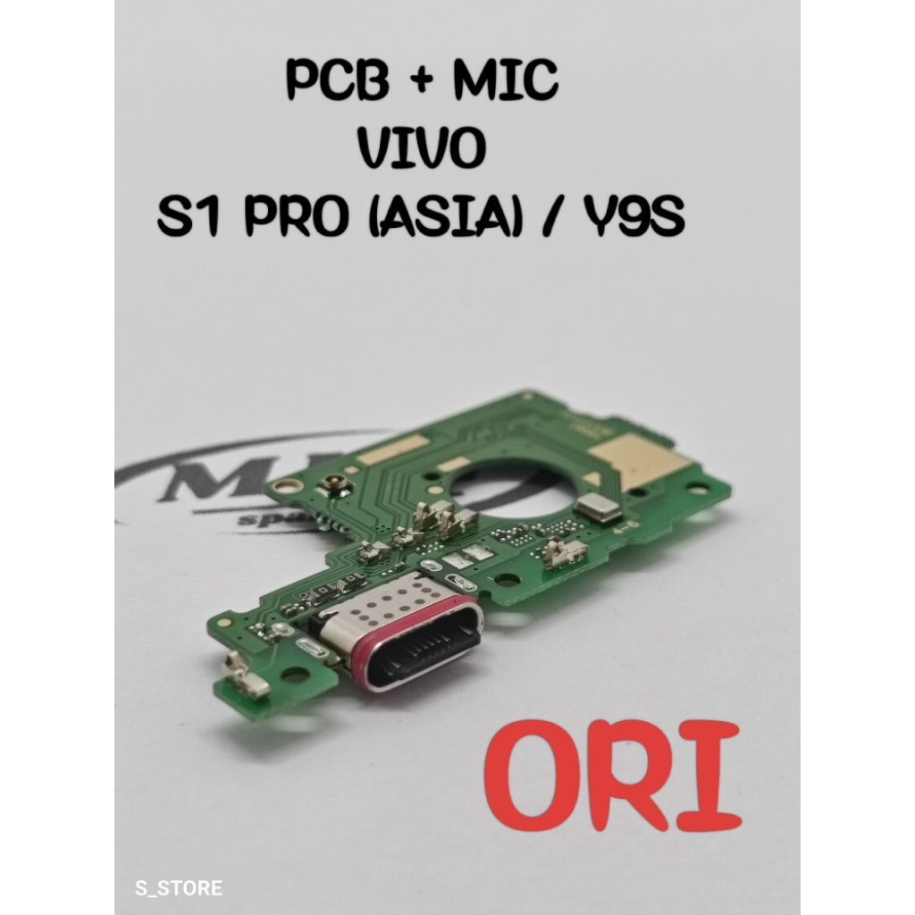 CONNECTOR CHARGER VIVO S1 PRO (ASIA) / Y9s ORI + IC PAPAN KONEKTOR CAS PCB BOARD VIVO S1PRO