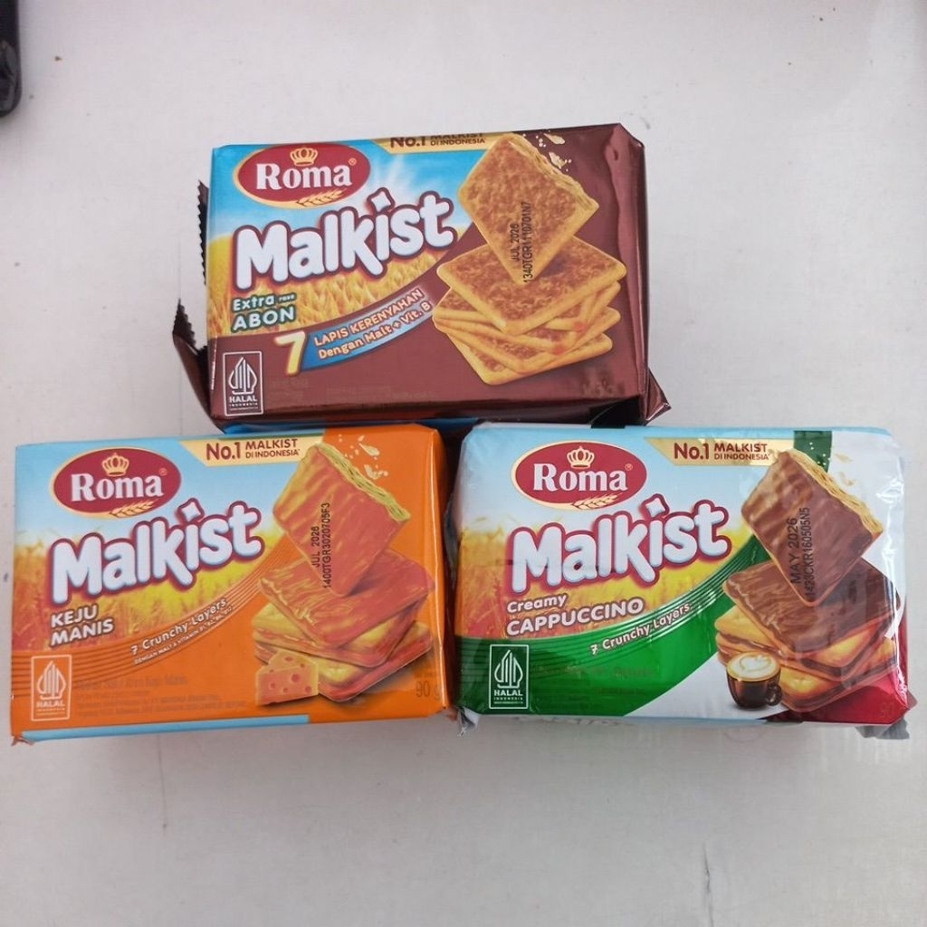Roma Malkist Abon | Roma Malkist Keju Manis | Roma Malkist Cappuccino | Malkist Coklat
