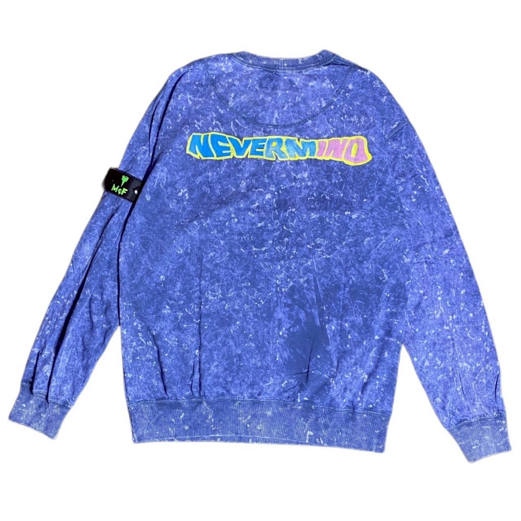 CREWNECK SWEATER NIRVANA NEVERMIND BLUE WASH