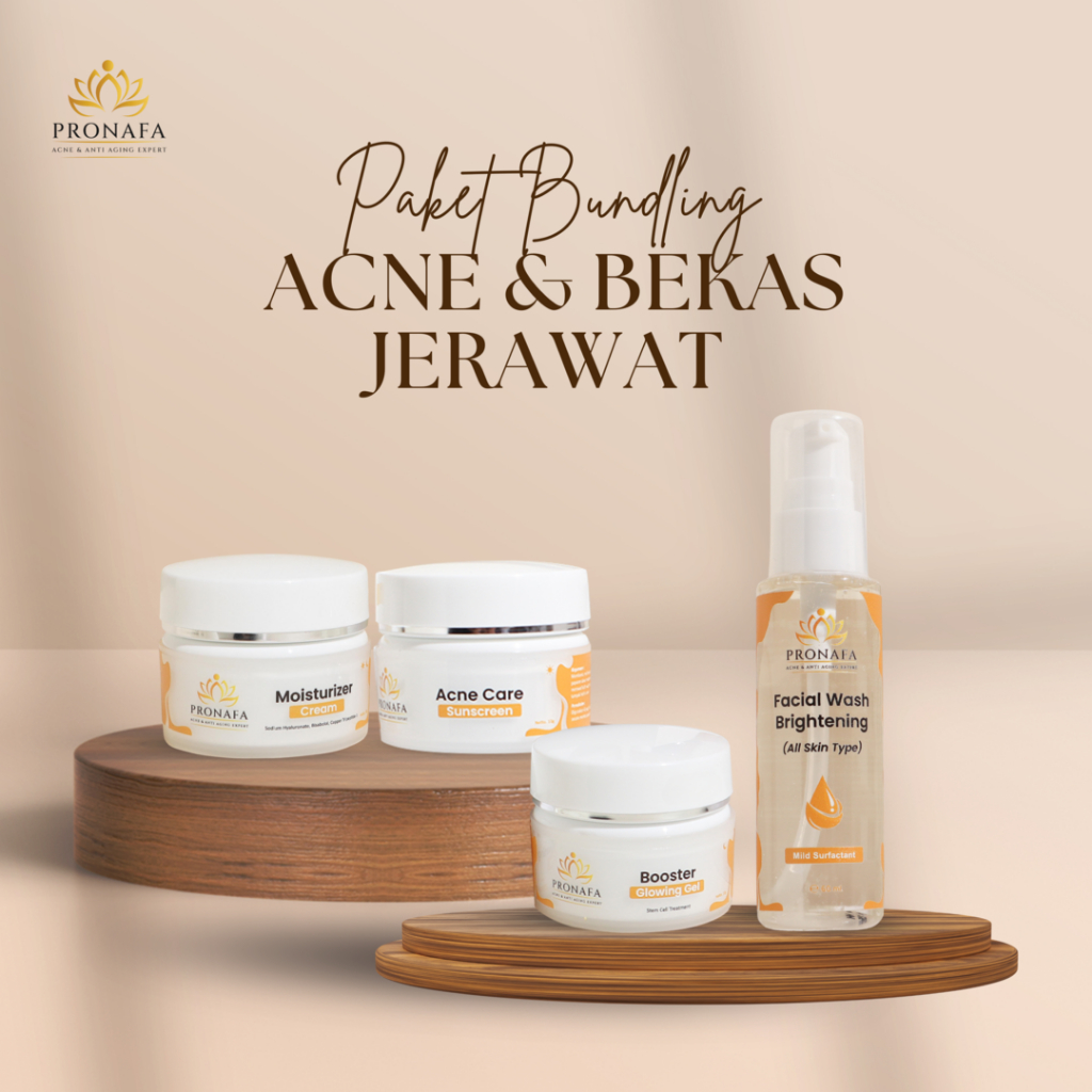 Pronafa Paket Bundling Acne & Bekas Jerawat Merah Membantu Meredakan Jerawat Kemerahan