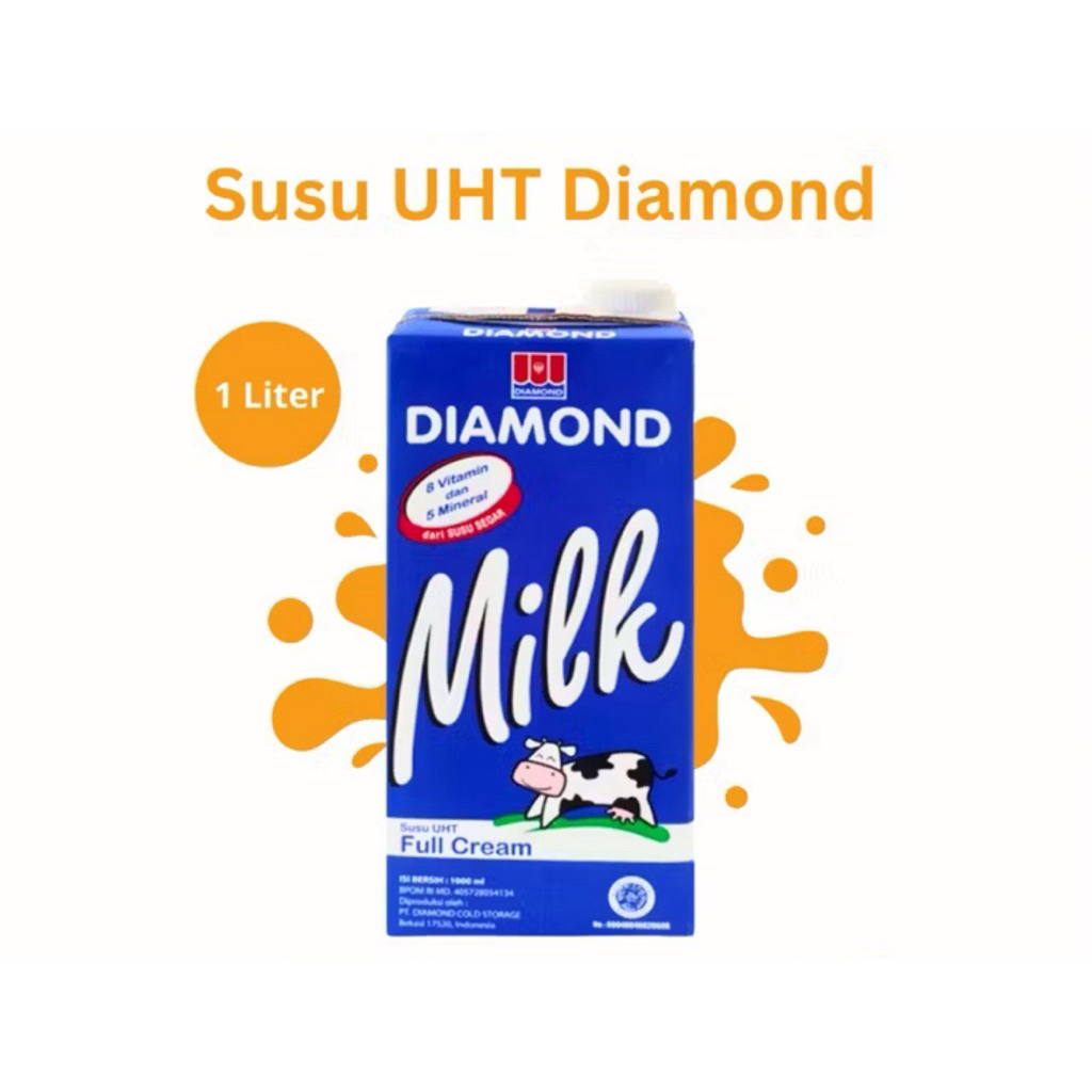 

(Khusus Instan) Susu UHT Full Cream Diamond 1ltr