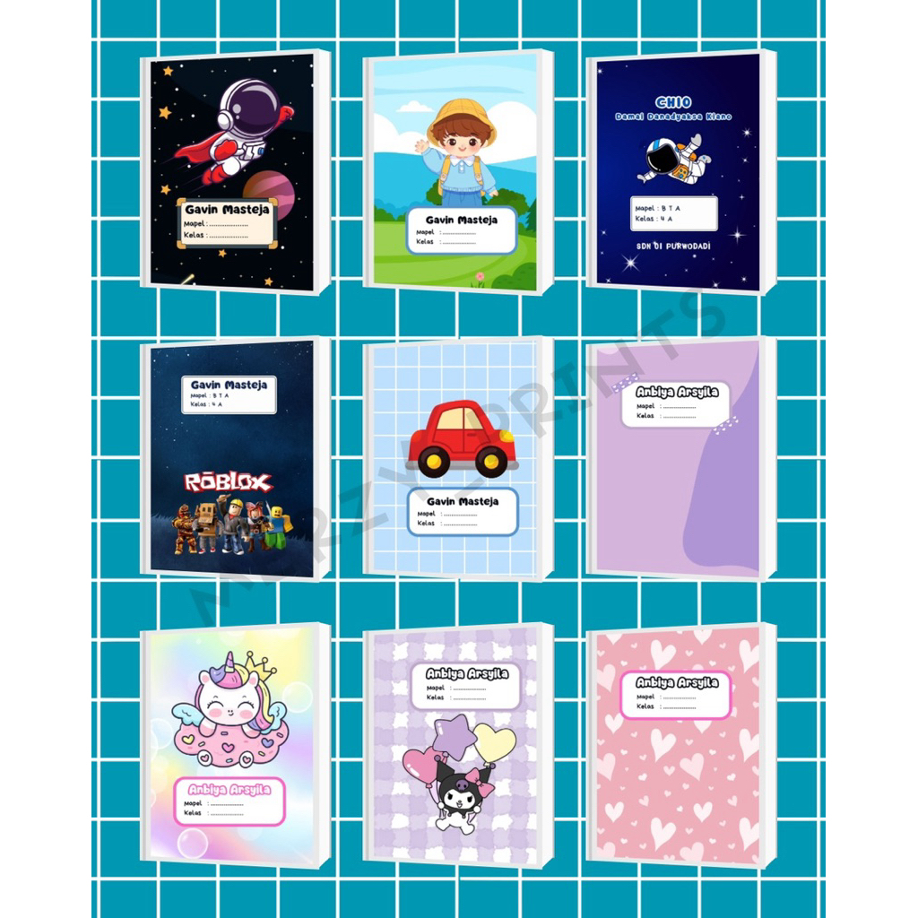 

SAMPUL BUKU TULIS CUSTOM FREE DESAIN NAMA BUKU TULIS AESTETHIC